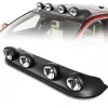 Sada 4 LED projektorov a Angel Eyes, montáž na strop alebo kryt, s 12V napájaním, dĺžka 85 cm, určená pre SUV