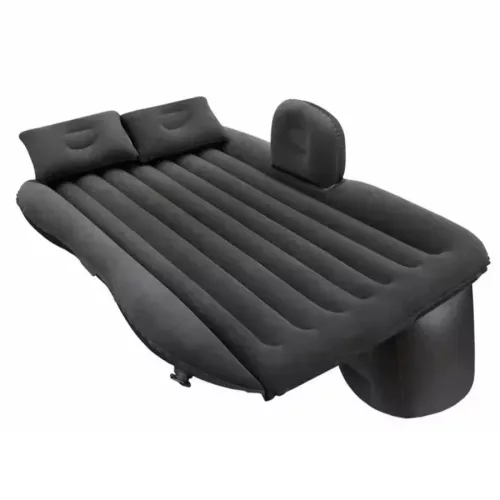 Saltea gonflabila pentru bancheta spate auto, dimensiune 138 x 85cm cu pompa electrica inclusa, culoare Neagra