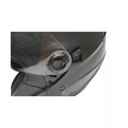 Casca moto tip jet neagra cu viziera transparenta si ochelari de soare marimea XL, model Urban