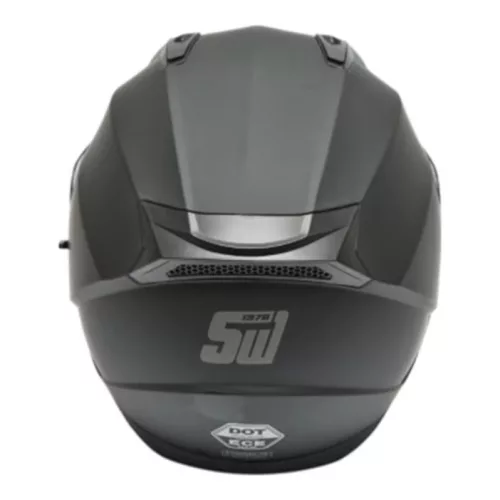 Matt fekete, teljes arcra tervezett motoros sisak átlátszó napellenzővel és napszemüveggel, L-es méret, Arcane II modell