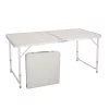 Masa Pliabila din aluminiu cu blat MDF pentru picnic, dimensiune 120 x 60 cm