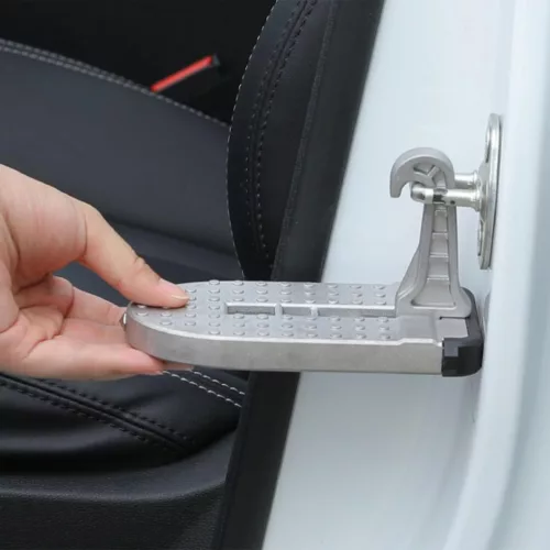 Treapta pliabila pentru inchizatoare usa autoturism cu ciocan pentru spart geamul