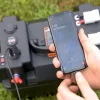 Cutie Ermetica SMART pentru baterie auto, multifunctionala cu terminale externe, voltmetru, pentru calatorii, camping, ambarcatiuni, rulote