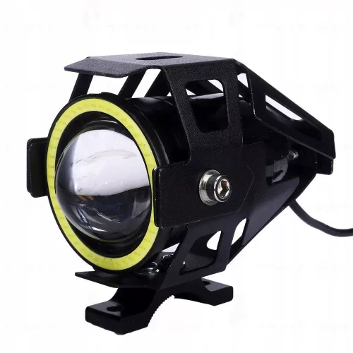 LED projektor s lupou, Angel Eye WHITE a Devil Eye RED, s 12V napájaním, pre terénne vozidlá, štvorkolky, SSV a UTV
