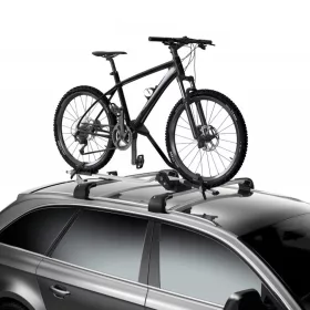   Suport auto pentru transport bicicleta in pozitie verticala, montaj rapid pe barele transversale, capacitate 15kg