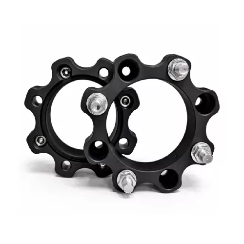 Set 2 buc. Distantiere Roti ATV din Aluminiu Forjat, grosime 50mm, distanta prezoane 4 x 110mm, gaura centrare 90,2mm, piulite M10 x 1,25