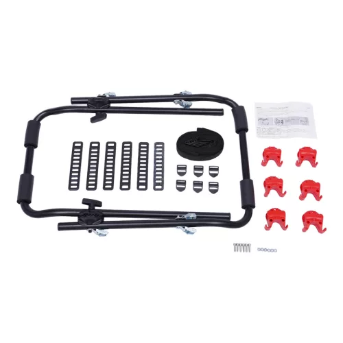 Suport auto pentru transport 3 biciclete, capacitate 58 kg, montaj rapid prin curele
