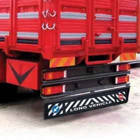   Aparatoare de noroi pentru camioane, inscriptionata, din cauciuc, dimensiune 240 x 35 cm