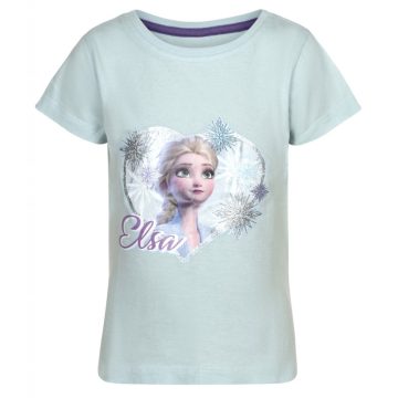   Disney Jégvarázs Elsa gyerek rövid póló, felső 3 - 8 év / 98 - 128 cm