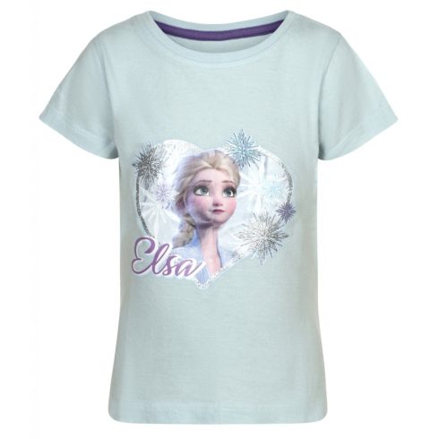 Disney Jégvarázs Elsa gyerek rövid póló, felső 3 - 8 év / 98 - 128 cm