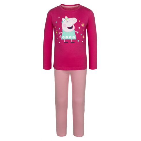 Peppa malac Flower gyerek hosszú pizsama 3 - 6 év / 98 - 116 cm