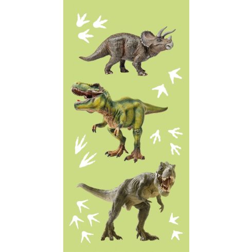 Dinoszaurusz Green fürdőlepedő, strand törölköző 70x140cm