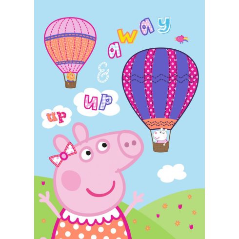 Peppa malac Hot Air Balloon polár takaró 100x140cm