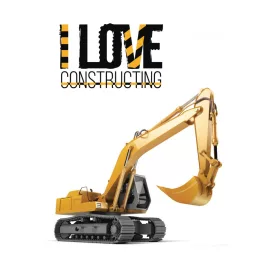 Fleecedecke „Baustelle Liebe“, 100 x 140 cm