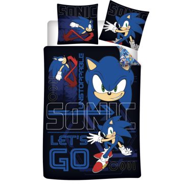   Sonic a sündisznó Unstoppable ágyneműhuzat 140×200cm, 70×90 cm