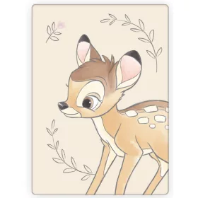 Disney Bambi Fleecedecke, beige, 100 x 140 cm