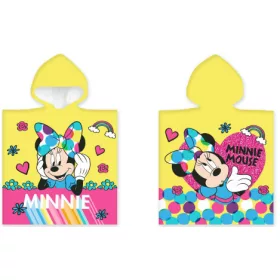 Disney Minnie Strandtuch-Poncho, gelb, 50 x 100 cm