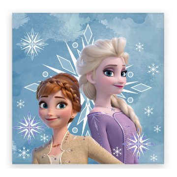   Disney Jégvarázs Snowflake kéztörlő, arctörlő, törölköző 30x30cm