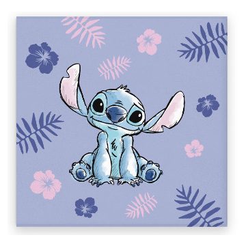   Disney Lilo és Stitch, A csillagkutya Purple kéztörlő, arctörlő, törölköző 30x30cm