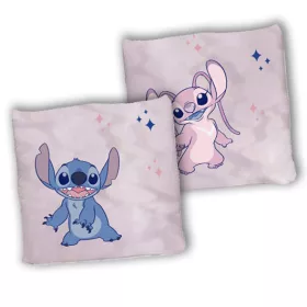   Disney Lilo & Stitch, Sternenhund-Kissen, rosa, Dekokissen 40x40 cm