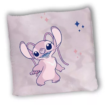 Disney Lilo & Stitch, Sternenhund-Kissen, rosa, Dekokissen 40x40 cm