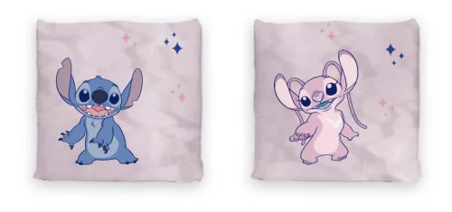Disney Lilo & Stitch, Sternenhund-Kissen, rosa, Dekokissen 40x40 cm