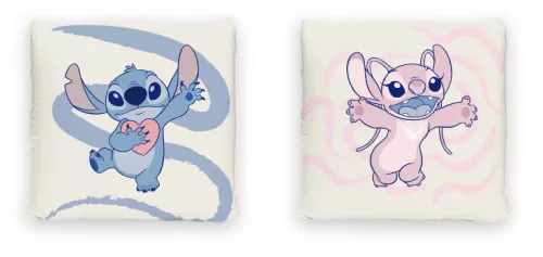 Disney Lilo & Stitch, Kissen für Hundeliebhaber, Dekokissen 40x40 cm