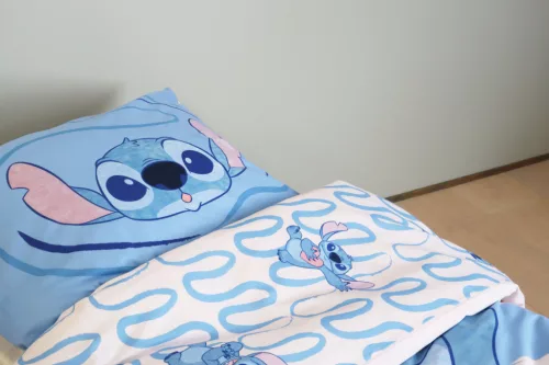 Disney Lilo és Stitch, A csillagkutya Kindness gyerek, ovis ágyneműhuzat 100×135 cm, 40×60 cm