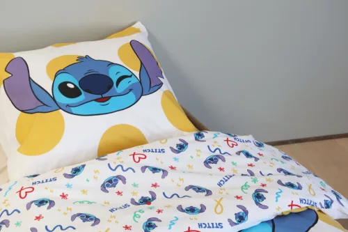 Disney Lilo és Stitch, A csillagkutya Dots gyerek, ovis ágyneműhuzat 100×135 cm, 40×60 cm
