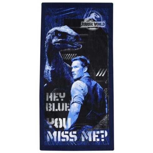 Jurassic World Hey Blue fürdőlepedő, strand törölköző 70x140cm