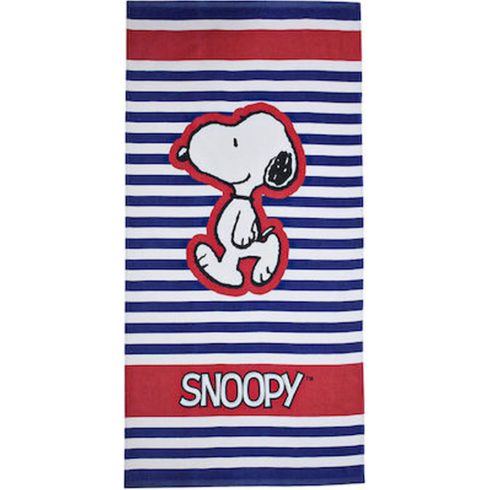 Snoopy Stripes fürdőlepedő, strand törölköző 70x140cm