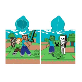 Minecraft Diamond Defender Strandtuch-Poncho 50x115 cm
