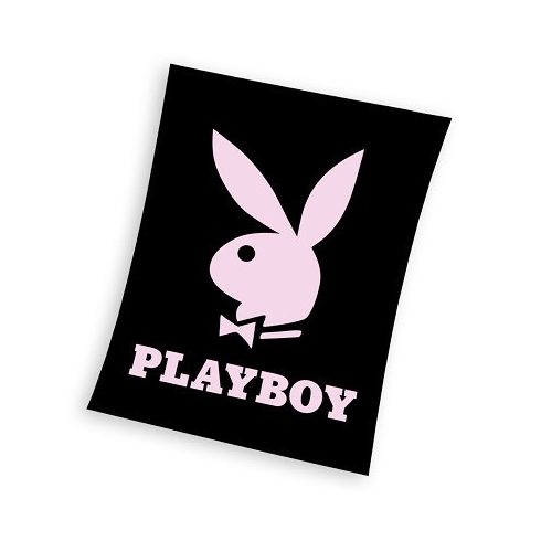 Playboy Black coral fleece polár takaró 150x200cm