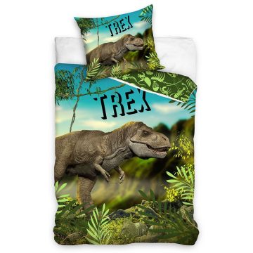 Dinoszaurusz T-Rex ágyneműhuzat 140×200cm, 70×90 cm