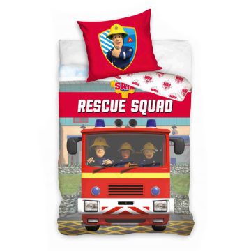   Sam a tűzoltó Rescue Squad ágyneműhuzat 140×200cm, 70x90 cm