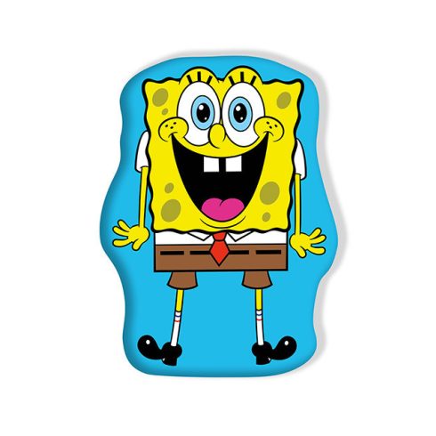 SpongyaBob Surprise formapárna, díszpárna 38x28 cm Velúr