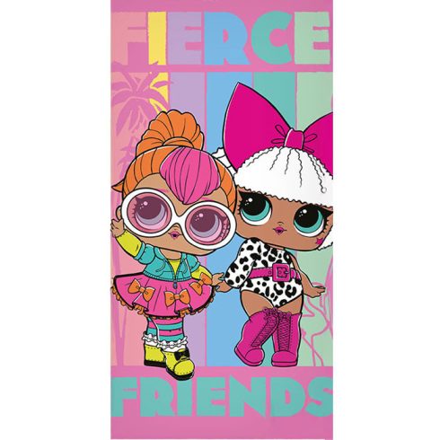 LOL Surprise Fierce fürdőlepedő, strand törölköző 70x140cm