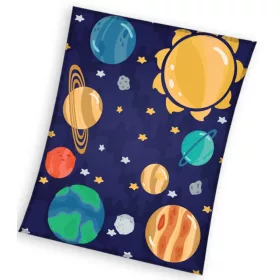 Space Kosmos Korallenfleece-Decke 130x160cm