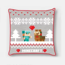 Minecraft Weihnachtskissenbezug 40x40 cm Velours
