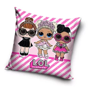 LOL Surprise Pop Queens Kissen, Dekokissen 40 x 40 cm