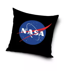 NASA-Kissen, schwarz, Dekokissen 40 x 40 cm