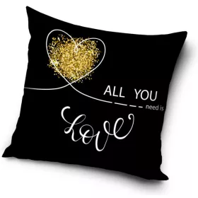 Kissen „Love All You Need“, Dekokissen 40x40 cm
