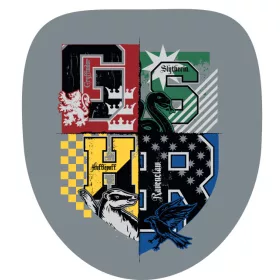   Harry-Potter-Kissen in Form des grauen Wappens, Dekokissen 32 x 35 cm