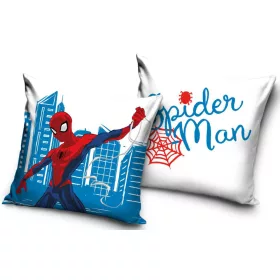   Spiderman-Kissen „Freundliche Nachbarschaft“, Dekokissen 40 x 40 cm