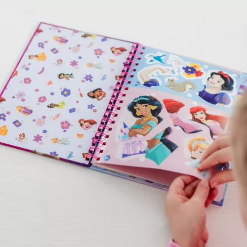 Disney Princess Story Puzzle-Sticker- und Malset