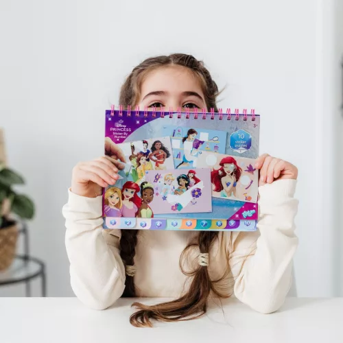 Disney Princess Story Puzzle-Sticker- und Malset