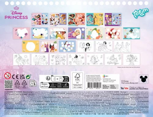 Disney Princess Story Puzzle-Sticker- und Malset