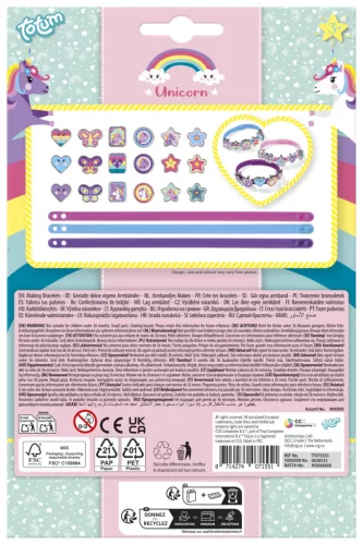 Unikornis Rainbow karkötő készítő készlet