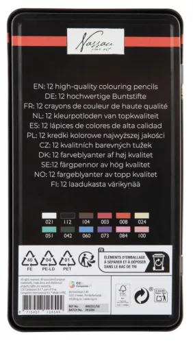 Nassau művész színes ceruza 12 db-os