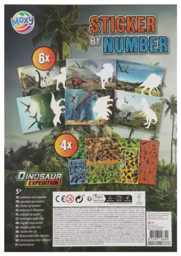 Dinoszaurusz Expedition puzzle matrica szett